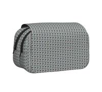 CADREWY Seabed Underwater Fish Print Functional Pencil Case Smooth Zipper Travel Office Supplies Comfortable Daily Use