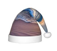 CADREWY Serene Seaside Sunset Print Christmas Hat For Holiday Festive Xmas Hats Party New Year Winter Celebrations