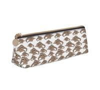 CADREWY - Sloth Background Pencil Case Large Capacity 8.3 x 2.2 x 2.4 inches, Triangle with Zipper