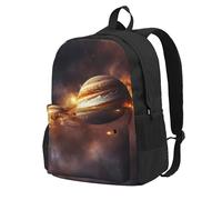 CADREWY Solar System Jupiter Saturn Print Adults Large Capacity Backpack Commuting Work Outdoor Adventures Weekend Getaways
