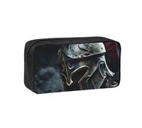 CADREWY Spartan Warrior Helmet Print Unisex Simple Large-Capacity Pen Case Stationery Organizer Pouch Office Travel