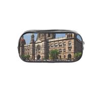 CADREWY The Mumbai Filmcity Tours Print Clear Pencil Case Transparent Stationery Organizer Pouch For Travel Office Supplies