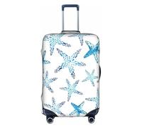 CADREWY - Washable Luggage Cover Decorative Starfish Print Luggage Protector Anti Scratch Suitcase Protector, white, X-Large