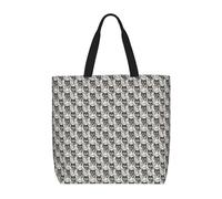 CADREWY Wolves And Dream Catchers01 Print Eco-Friendly Tote Lightweight Grocery Bag Daily Commuting Travel Beach Gym Use
