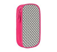 CADREWY Wolves And Dream Catchers01 Print Stylish Pen Pouch Office Travel Supplies Multi-Function Organizer 2 Zipper Pockets, Pink, One Size, Sport