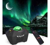 Cadrim Projector Star Aurora Moon Projector Sky Night LED Light Starry 3 in 1 Multicolor Bluetooth Speaker Remote Control Voice Timer Projection Lamp Bedroom Party Stage Wedding Gift Baby Sleep Mood