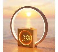 Cadrim Sunrise Alarm Clock, Wake Up Light with White Noise Machine | 12 Colour Mode & 20-Level Dimming, 30 Sounds, Timer, Sleep Aid for Adult Kids