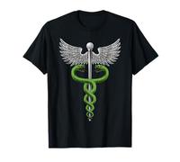 Caduceus Medical Asclepius Rod Doctor Symbol Icon T-Shirt