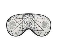 Caduceus with an Octagonal Star Sleep Mask Night Cover Eye for Women Men BlockLight for Airplane Travel Nap Adjustable Strap