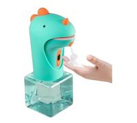 CADUFUELLY Automatic Soap Dispenser, Cute Touchless Foaming Soap Dispenser, IPX6 Waterproof, 2 Levels Foam Adjustable, Smart Hand Soap Dispenser for Bathroom Kitchen 8.7oz/250ml (Dinosaur).