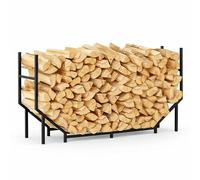CADUKE Firewood Rack Stand 4.6ft Metal Log Holder for Firewood Heavy Duty Fire Wood Storage Racks for Indoor Outdoor Fireplace Wood Pile Rack Storage Stacker Organizer