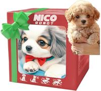 Caduola 2025 New Ai Robot Dog - My Realistic Robot Puppy: Robots Dog That Acts Like A Real Dogs, Interactive Plush Robots Dogs for Adults,Walking, Barking, Tail Wagging (B)