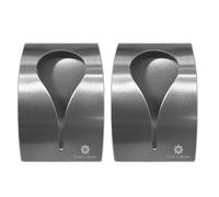 CaeCo Home Self Adhesive Towel Hook Holder Grabber Stainless Steel Kitchen Dish Towel Hook Wall Mount Non Drilling Towel Hangers Rack Hand Towel Hook Tea Towel Holders for Bathroom Kitchen