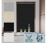 Caecus Blinds Caecus Made To Measure Pvc Venetian Blind Black 165Cm Width X 210Cm Long Drop