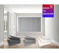 Caecus Blinds Caecus Made To Measure Real Wood Venetian Blinds String Grey 195Cm Width X 200Cm Drop