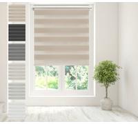 Caecus Blinds Day & Night Zebra Roller Blind Taupe 160Cm X 160Cm