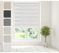 Caecus Blinds Day & Night Zebra Roller Blind White 180Cm X 210Cm