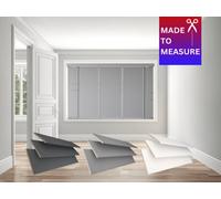 Caecus Blinds Made To Measure Real Wood Venetian Blind Grey, 135Cm Width X 160Cm Drop, Tape