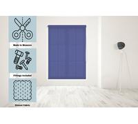 Caecus Blinds Made To Measure Straight Edge Daylight Roller Blind Electric Blue 060Cm