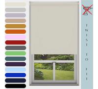 Caecus Blinds Mtm Blackout Roller Blind Natural 60Cm 210Cm Drop