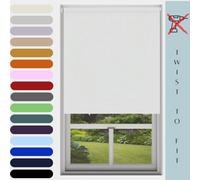 Caecus Blinds Mtm Blackout Roller Blind White 90Cm 210Cm Drop