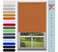 Caecus Blinds Mtm Blinds Outlet No Drill Daylight Roller Blind Burnt Orange 240Cm