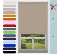 Caecus Blinds Mtm Blinds Outlet No Drill Daylight Roller Blind Cappuccino 240Cm