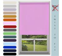 Caecus Blinds Mtm Blinds Outlet No Drill Daylight Roller Blind Pink 120Cm