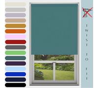 Caecus Blinds Mtm Blinds Outlet No Drill Daylight Roller Blind Teal 090Cm
