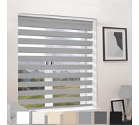 Caecus Blinds Mtm Day Night Blind Light Grey 040Cm Long Drop
