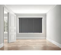 Caecus Blinds Real Wood Venetian Blind Dark Grey 210Cm Width X 160Cm Drop Tape