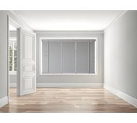 Caecus Blinds Real Wood Venetian Blind Grey 45Cm Width X 120Cm Drop Tape