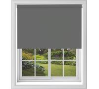 Caecus Dark Grey Blackout Roller Blinds Made To Measure Window Blinds Easy Fit Child Safe Thermal Properties Home Office Fitting Included Up To 150cm Width x Up To 210cm Drop
