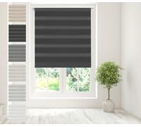Caecus Day Night Zebra Roller Blind Black 240cm x 160cm