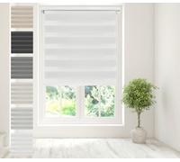 Caecus Day Night Zebra Roller Blind White 240cm x 160cm