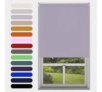 Caecus Lavender Blackout Roller Blinds Made To Measure Window Blinds Easy Fit Child Safe Thermal Properties Home Office Fitting Included Up To 180cm Width x Up To 160cm Drop