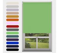 Caecus Lime Green Blackout Roller Blinds Made To Measure Window Blinds Easy Fit Child Safe Thermal Properties Home Office Fitting Included Up To 90cm Width x Up To 160cm Drop
