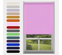 Caecus Pink Blackout Roller Blinds Made To Measure Window Blinds Easy Fit Child Safe Thermal Properties Home Office Fitting Included Up To 210cm Width x Up To 160cm Drop