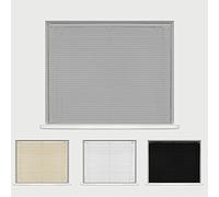 Caecus PVC Window Venetian Blinds Strong Trimmable Easy Fit Child Safe Home Office - Grey 150cm Width x 210cm Drop