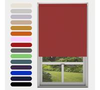 Caecus Red Blackout Roller Blinds Made To Measure Window Blinds Easy Fit Child Safe Thermal Properties Home Office Fitting Included Up To 240cm Width x Up To 160cm Drop