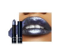 Caedelfly Glitter Metallic Shimmer Lipstick, Blue Lipstick Long Lasting, Diamond High Pigmented Shiny Metallic Lip Stick, Non-sticky Sparkly Lipsticks for Women Christmas Makeup-14 Blue