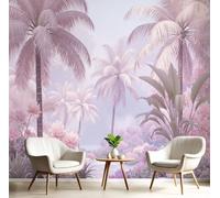 CAEITLRSO 3D Photo Wall Murals, Bohemian Tropical Style Wallpaper, Removable Silk Murals for Bedroom Living Bedroom Office Wall Stickers Home Decoration 450x315cm, Dream Palm Tree