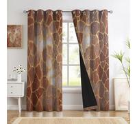 CAEITLRSO Crack Texture 100% Blackout Curtains for Living Room 2 Panels Abstract Background Black Out Curtains for Bedroom Grommet Thermal Insulated Room Darkening Window Drapes, 66.1 x 72 Inch