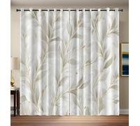 CAEITLRSO Willow Branches Curtains Eyelet Soft Thermal Insulated Noise Reducing Blackout Curtains Elegant Delicate Ring Top Window Drapes for Bedroom Living Room 66.1 x 72 Inch 2 Panels