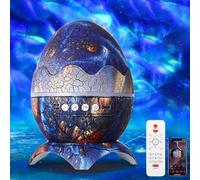 CaelumDecor 4 in 1 Northern Lights Projector, New Dinosaur Egg Night Light Projector, Dinosaur Egg Star Aurora Galaxy Projector for Bedroom Home Decor(Color:Style A)