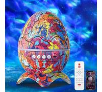 CaelumDecor 4 in 1 Northern Lights Projector, New Dinosaur Egg Night Light Projector, Dinosaur Egg Star Aurora Galaxy Projector for Bedroom Home Decor(Color:Style E)