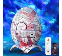CaelumDecor 4 in 1 Northern Lights Projector, New Dinosaur Egg Night Light Projector, Dinosaur Egg Star Aurora Galaxy Projector for Bedroom Home Decor(Color:Style D)