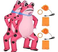 CaelumDecor New Blow up Frog Costume Adult, Inflatable Funny Cute Frogs Full Body Costume for Cosplay Party Halloween Christmas, suitable for both men and women(Size:M/55.12x62.99in,Color:2Pc/Pink)