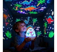 CaelumDecor New Dinosaur Egg Shaped Night Light, Adjustable Dinosaur Projector for Kids, Starry Sky Night Light with Rechargeable Battery for Bedroom Home, Gifts for Boys Girls