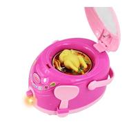 CaeorKvor Multifunctional Pretend Housework Toy with Rotating Knobs and LED Lights for Early Childhood Developmental Play Pretend Household Appliances Toy